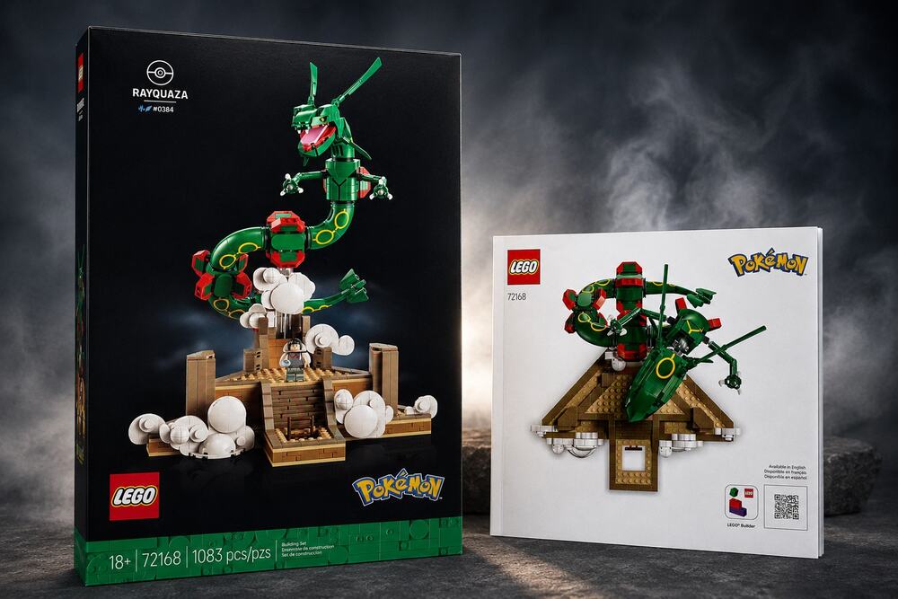 LEGO Pokémon Rayquaza 72168 Empty Replacement Box + Instruction Manual ONLY